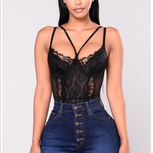 Black teddy/bodysuit